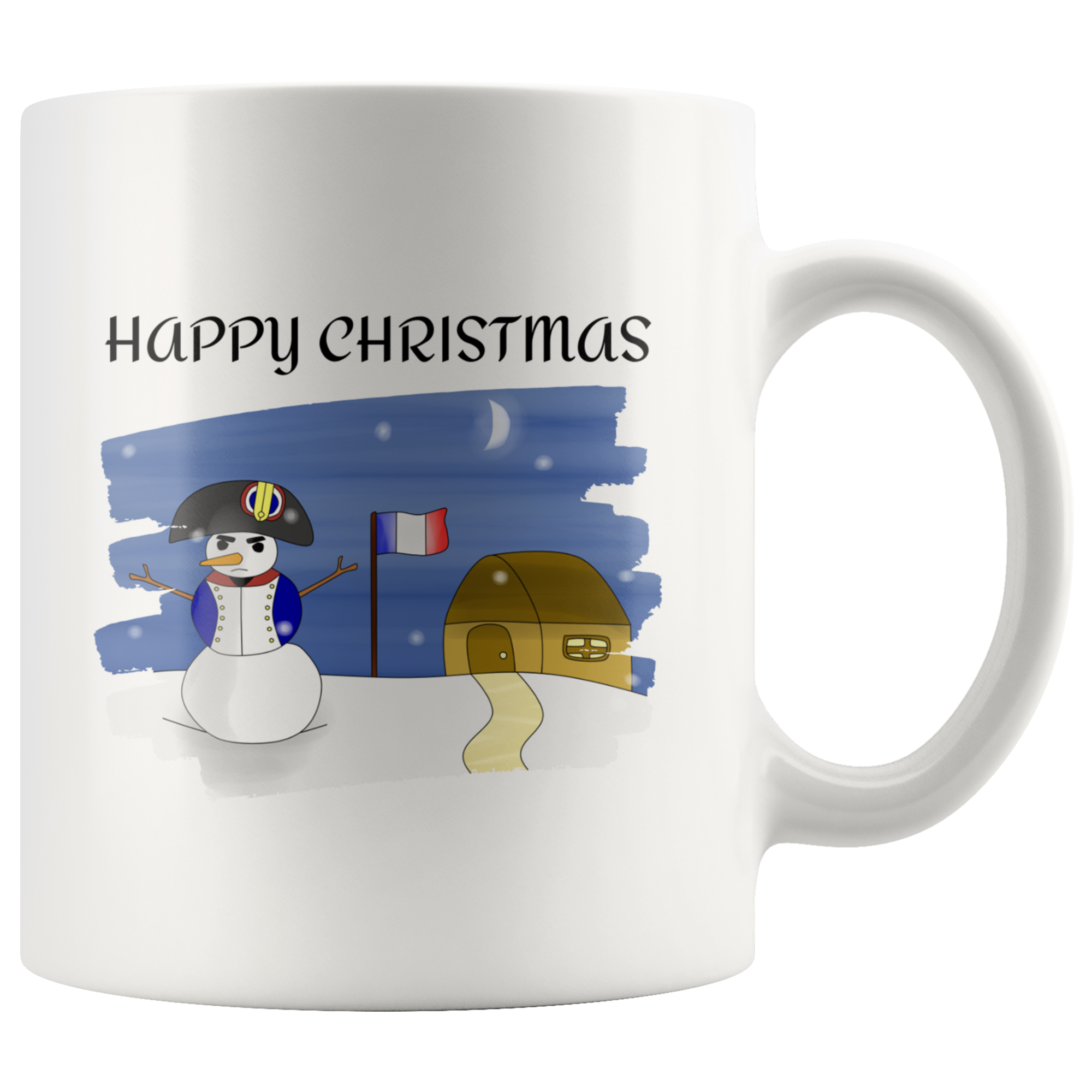 Napoleon Snowman Christmas Mug - Napoleonic Impressions