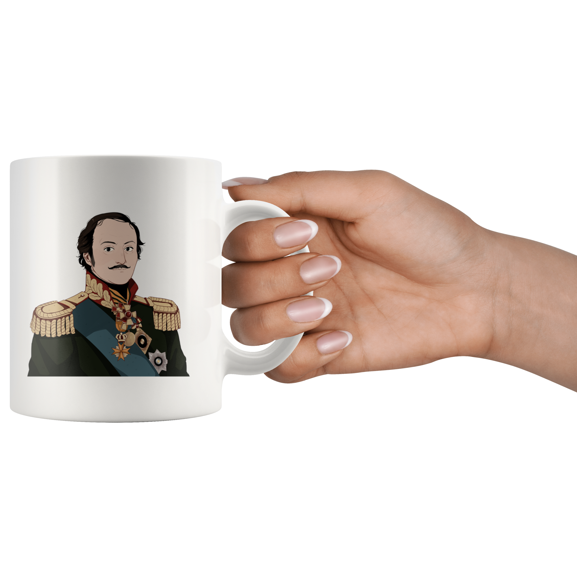 Matvei Platov Manga Style Mug - Napoleonic Impressions