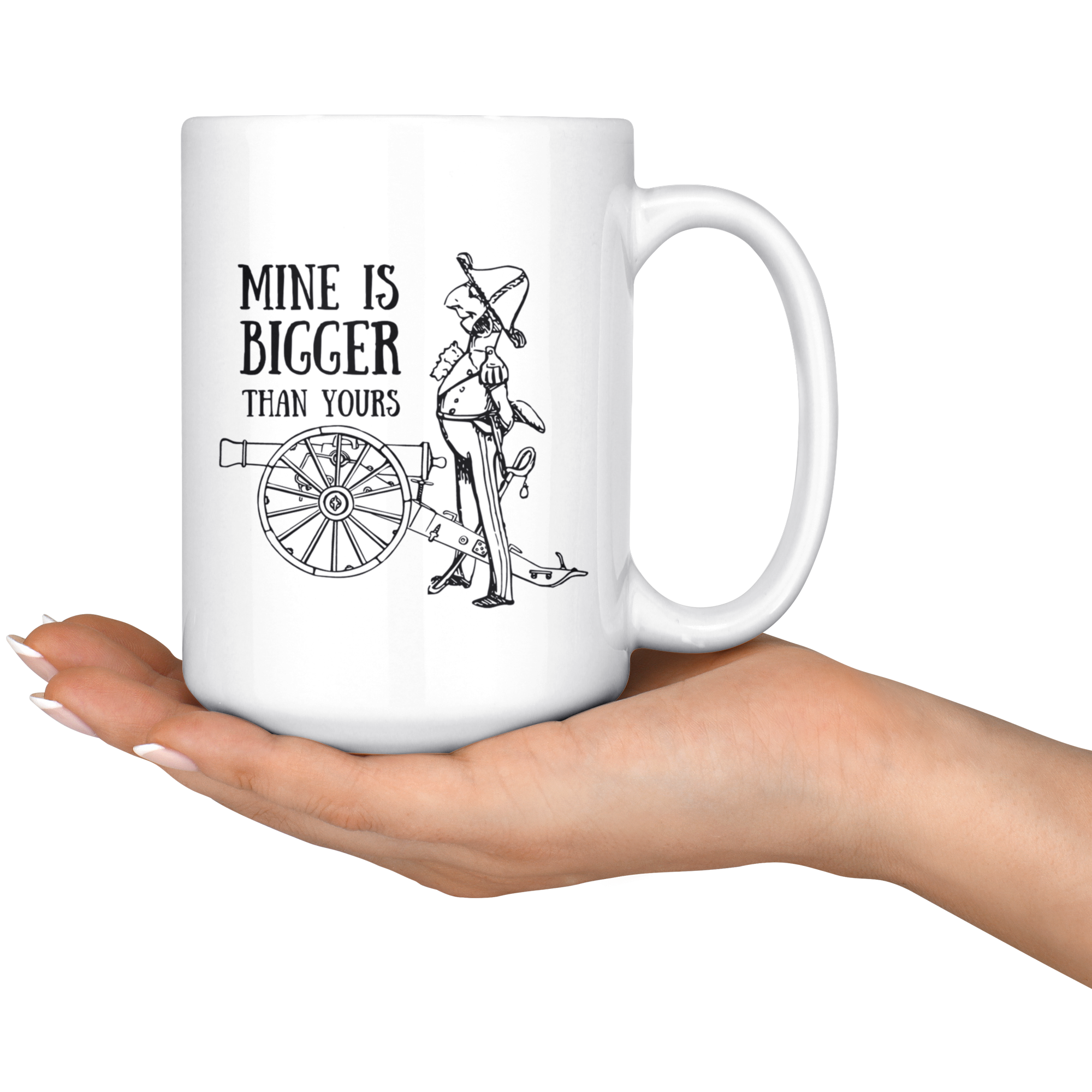 'Mine is Bigger than Yours' Funny History Mug - Napoleonic Impressions