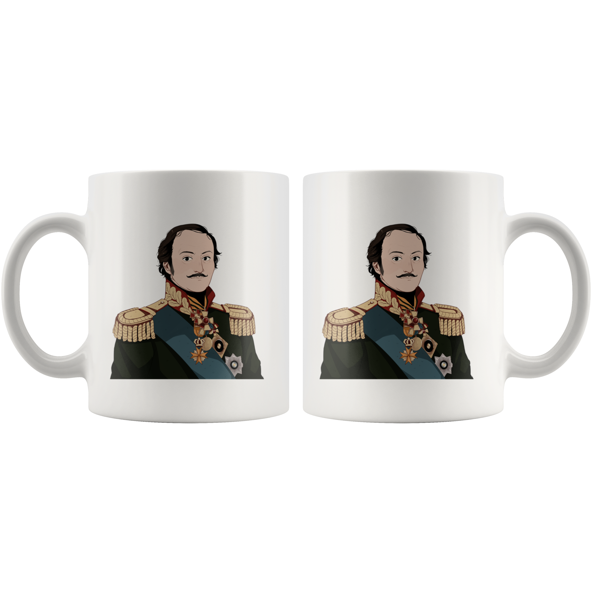 Matvei Platov Manga Style Mug - Napoleonic Impressions