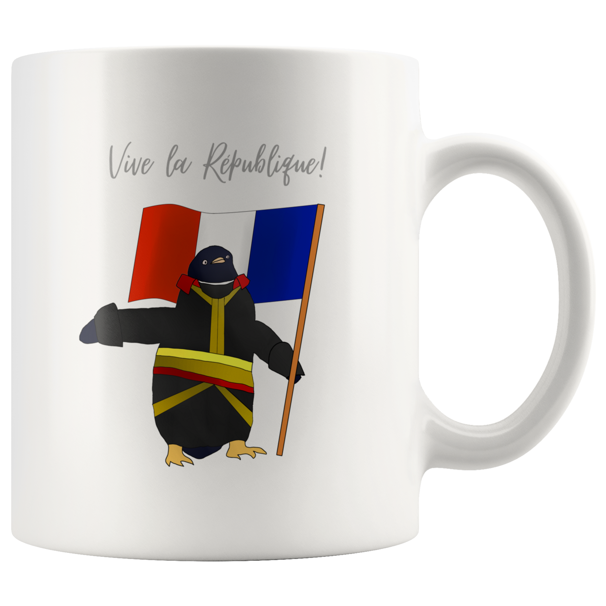 Penguin Bonaparte at the Bridge of Arcole Mug - Napoleonic Impressions