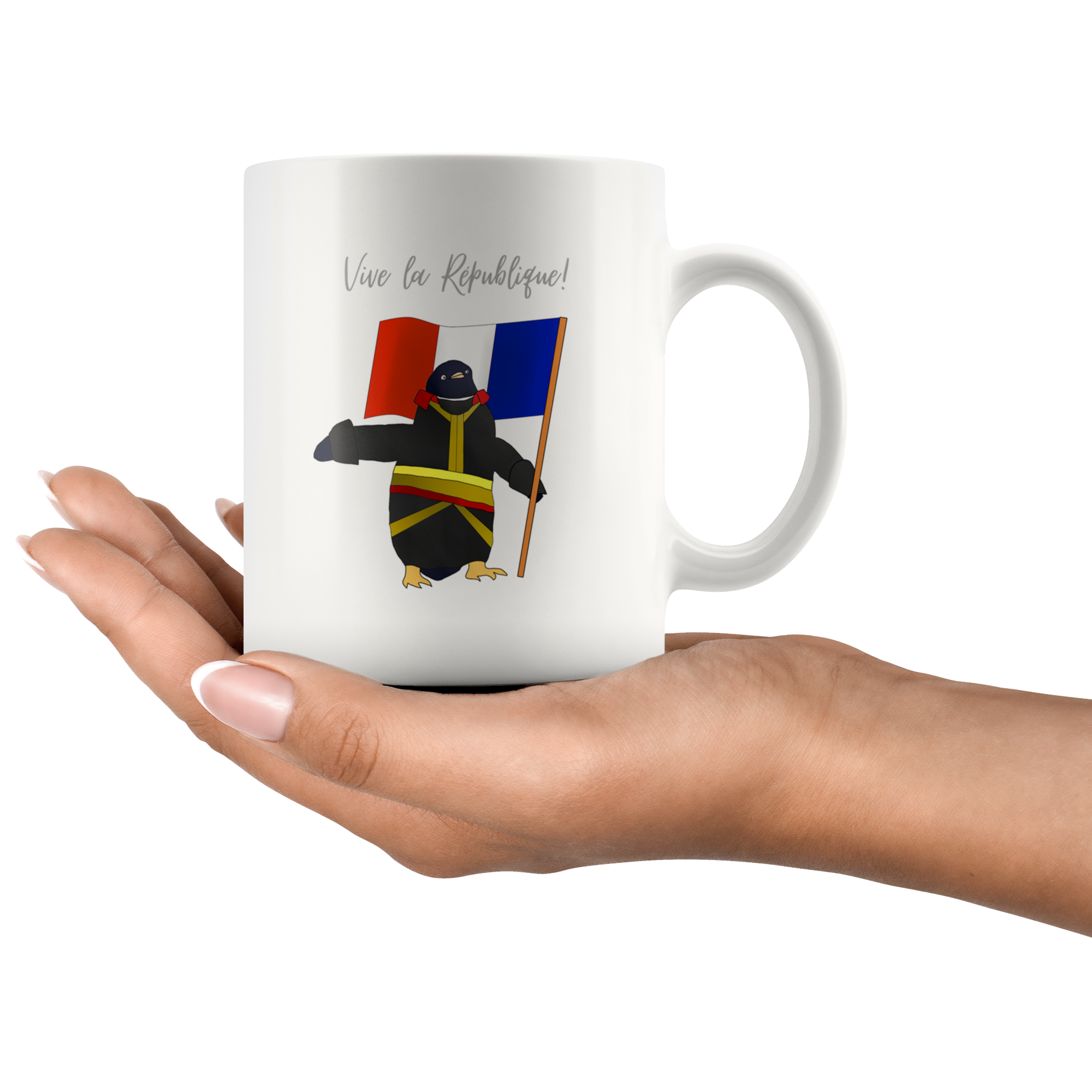 Penguin Bonaparte at the Bridge of Arcole Mug - Napoleonic Impressions