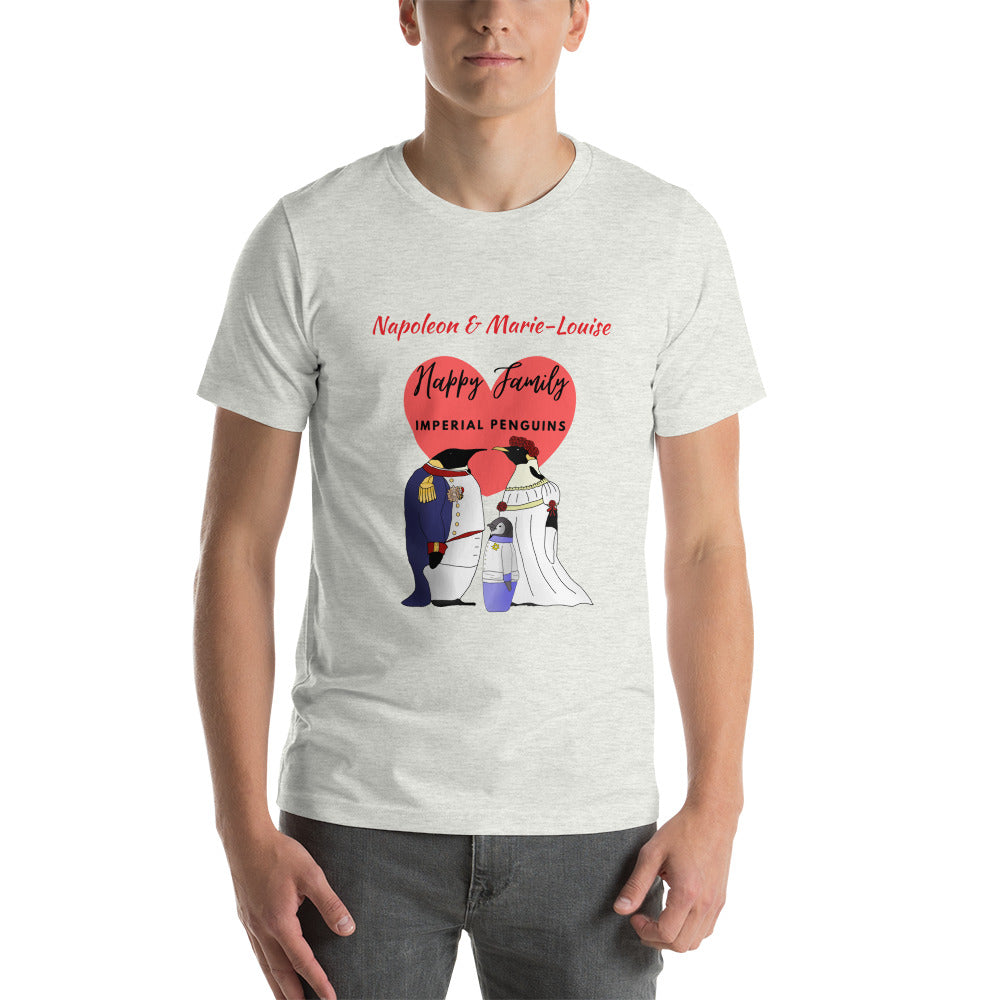 Happy Family Penguins Personalised Premium Unisex Tee - Napoleonic Impressions