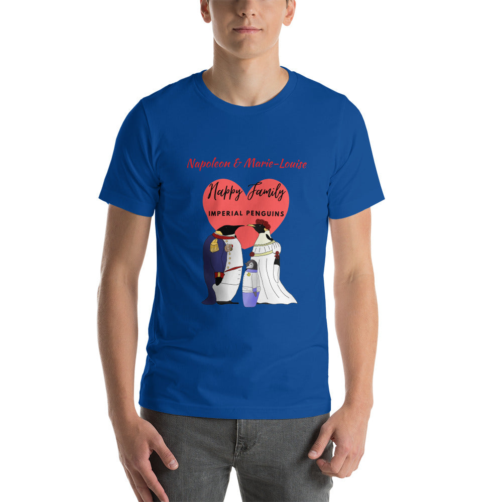 Happy Family Penguins Personalised Premium Unisex Tee - Napoleonic Impressions