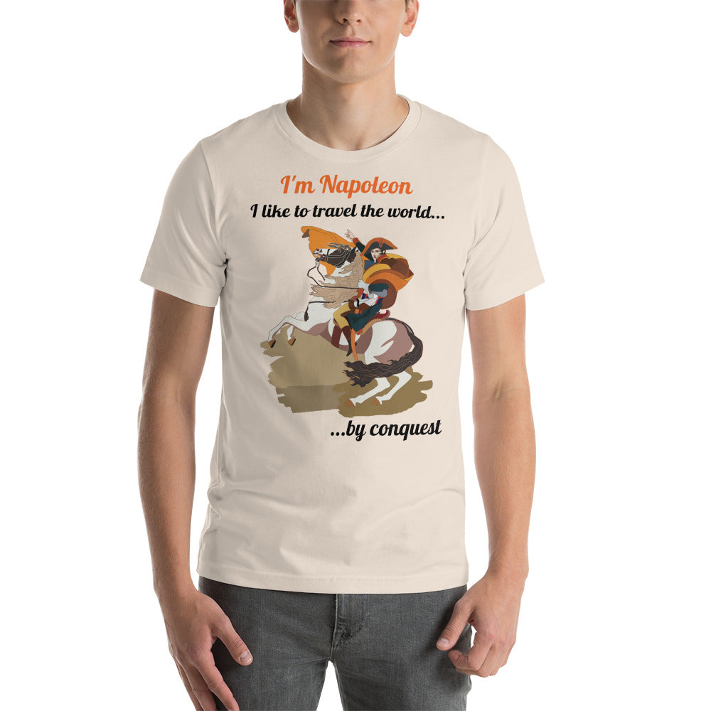 Napoleon 'Travel the World' Personalised Premium Unisex Tee - Napoleonic Impressions