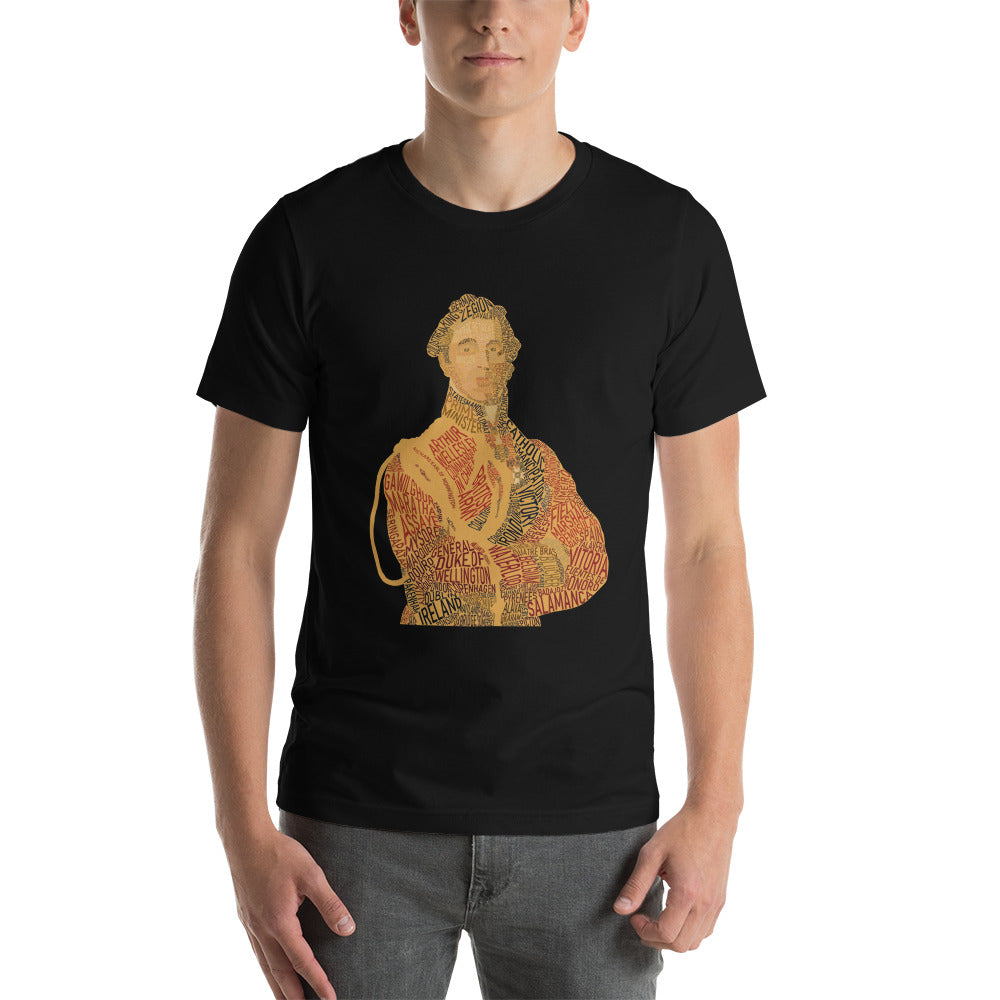 Duke of Wellington Text Art Premium Unisex Tee - Napoleonic Impressions