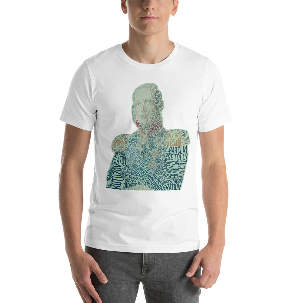 Barclay de Tolly Russian Generals Text Art Premium Unisex Tee - Napoleonic Impressions