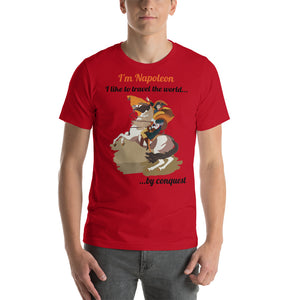 Napoleon 'Travel the World' Personalised Premium Unisex Tee - Napoleonic Impressions