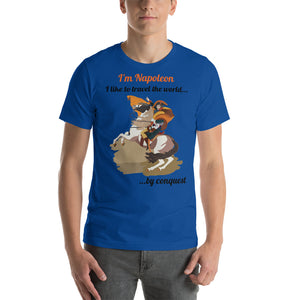 Napoleon 'Travel the World' Personalised Premium Unisex Tee - Napoleonic Impressions