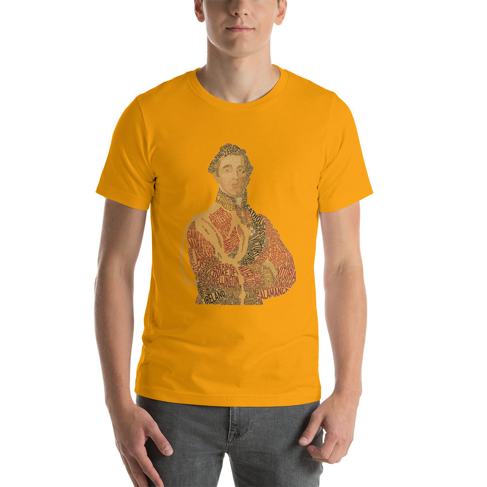 Duke of Wellington Text Art Premium Unisex Tee - Napoleonic Impressions