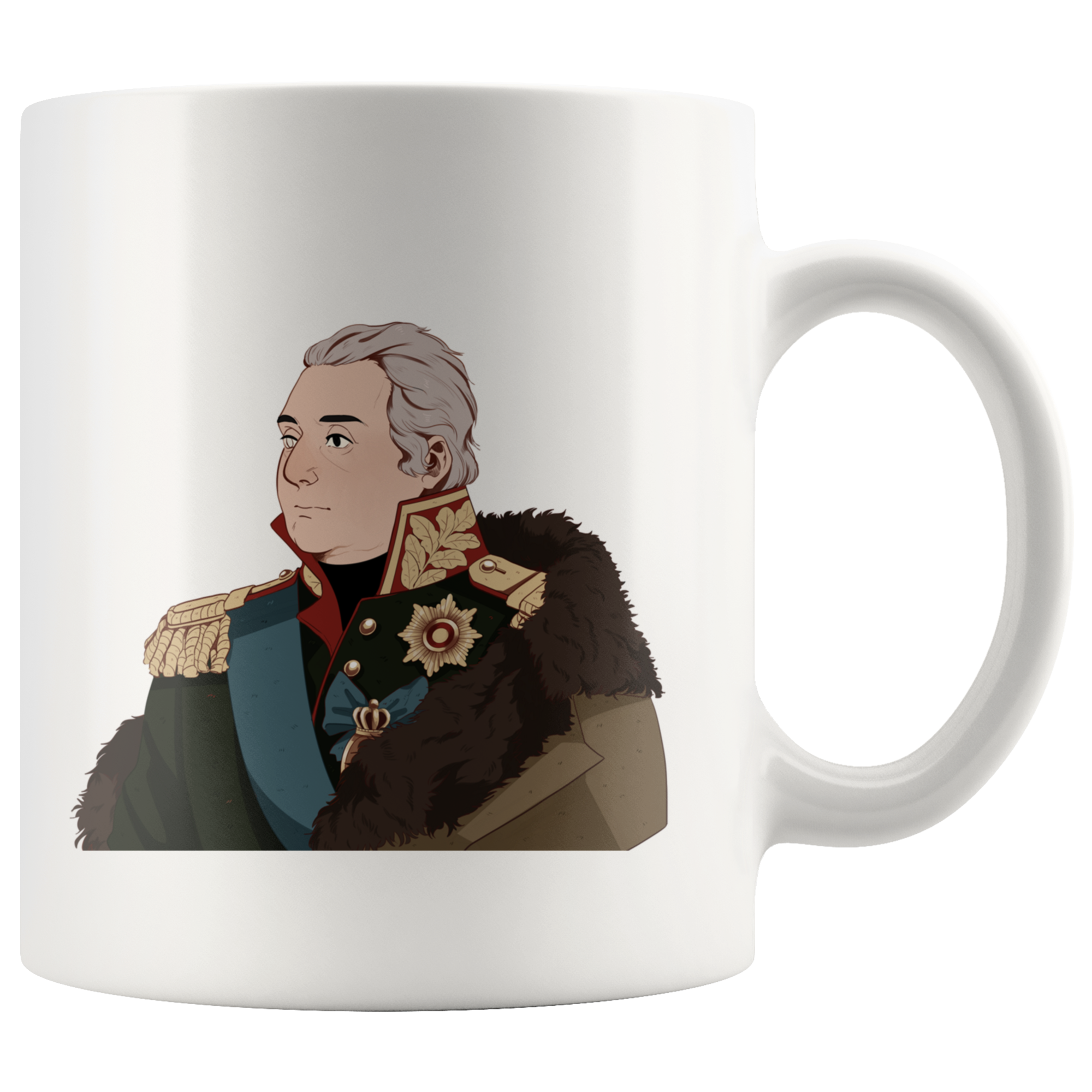 Mikhail Kutuzov Manga Style Mug - Napoleonic Impressions