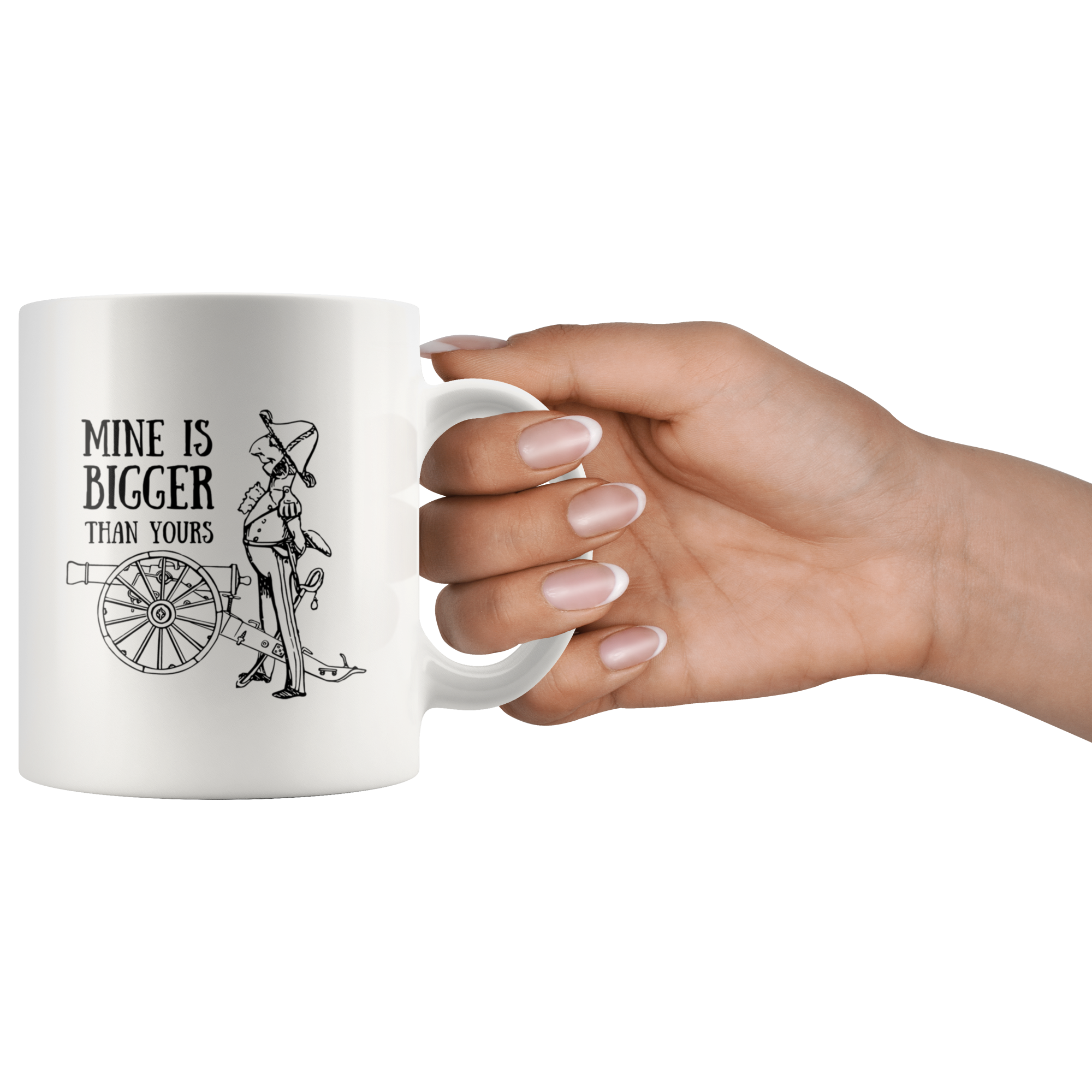 'Mine is Bigger than Yours' Funny History Mug - Napoleonic Impressions