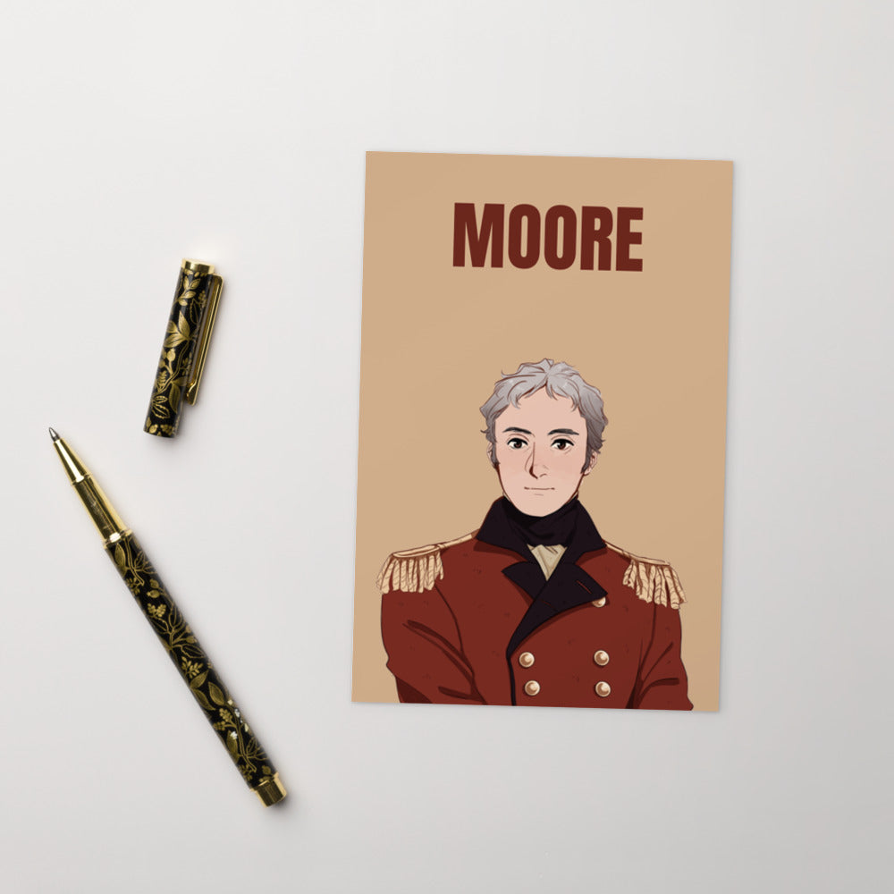 Sir John Moore Manga Style Postcard - Napoleonic Impressions