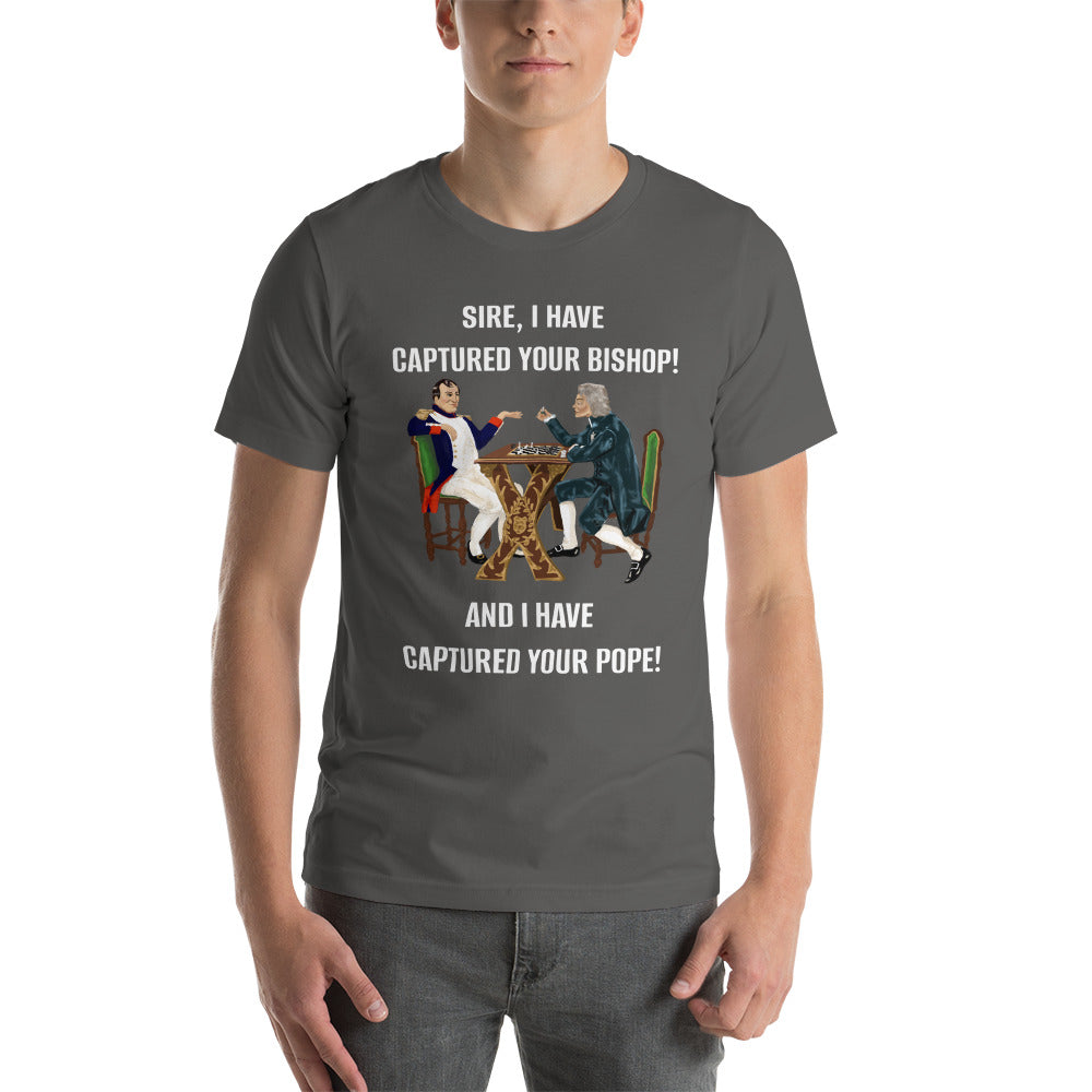 Napoleon and Talleyrand Playing Chess Premium Unisex Tee