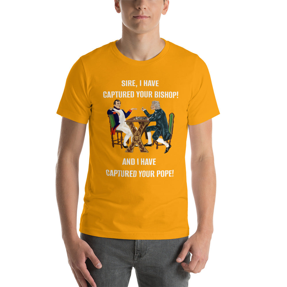 Napoleon and Talleyrand Playing Chess Premium Unisex Tee