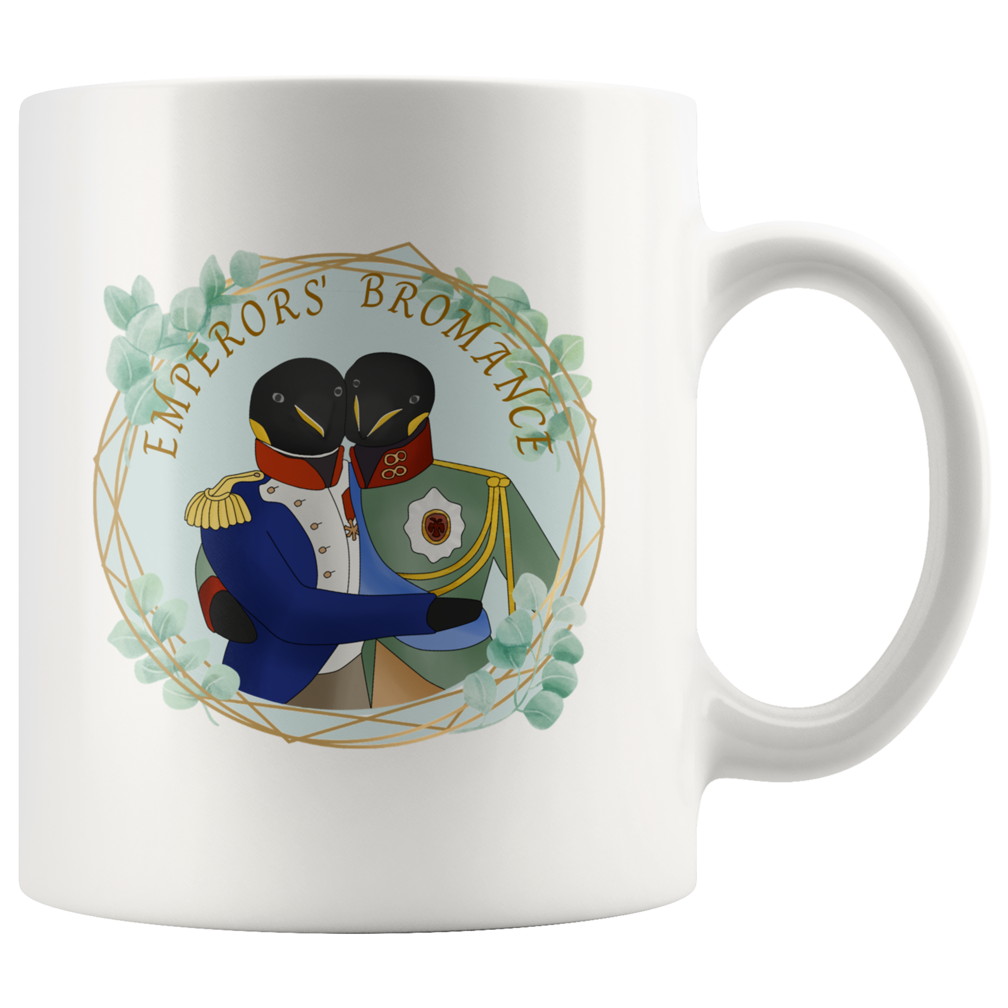 Emperor Penguin Napoleon/Alexander Bromance Mug - Napoleonic Impressions